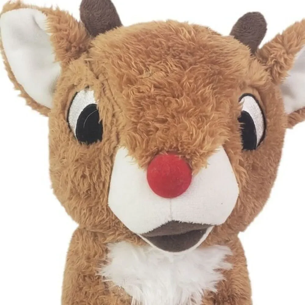 Kohls Cares Brown Reindeer Stuffed‎ Animal Red Nose Special For Christmas 10 In